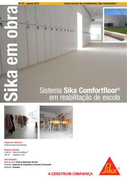 Sika em obra Nº07: Sistema Sika Comfortfloor em
