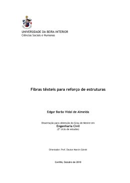 Fibras t&ecirc;xteis para refor&ccedil;o de estruturas - uBibliorum