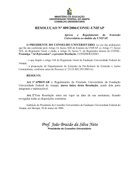 Resolu&ccedil;&atilde;o n&ordm; 009/2006/CONSU