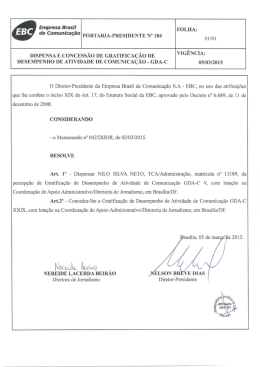 presi nº 184 – dispensa e concessão de gda-c – nilo silva neto