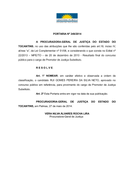 Rui Gomes P. da Silva Neto - Promotor de Justiça Substituto