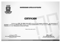 prof. dr. brasil silva neto - Certificados