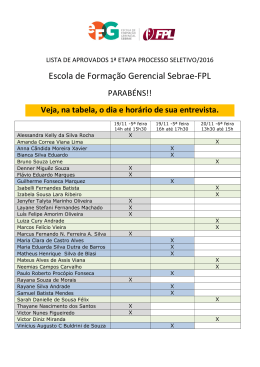 Escola de Forma&ccedil;&atilde;o Gerencial Sebrae-FPL