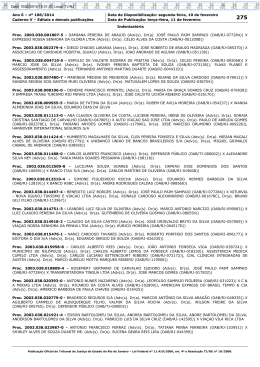 Ano 6 &ndash; n&ordm; 108/2014 Data de Disponibiliza&ccedil;&atilde;o: segunda