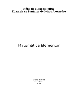 Matemática Elementar - Página para produção de livros do curso de