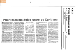 de maior destaque nas popul` ões indígenas e sua estrutura social