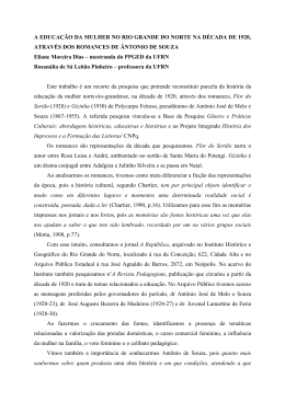 A educa&ccedil;&atilde;o da mulher no Rio Grande do Norte na d&eacute;cada de 1920