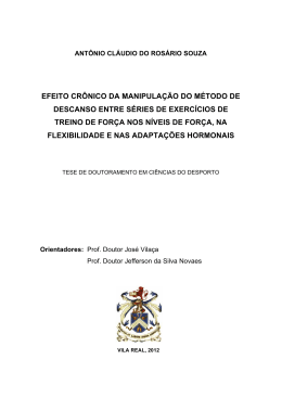 efeito cr&ocirc;nico da manipula&ccedil;&atilde;o do m&eacute;todo de descanso entre s&eacute;ries