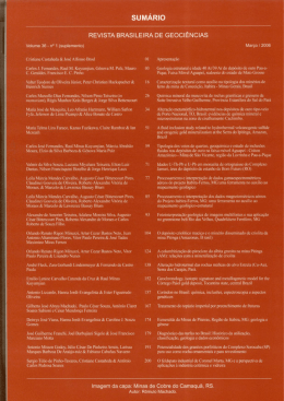 Revista Brasileira de Geociências, v. 36, n. 1, mar. 2006