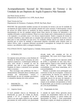 Acompanhamento Sazonal do Movimento do