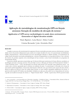 Aplicação de metodologias de monitorização GPS em
