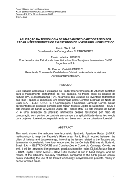 APLICA&Ccedil;&Atilde;O DA TECNOLOGIA DE MAPEAMENTO