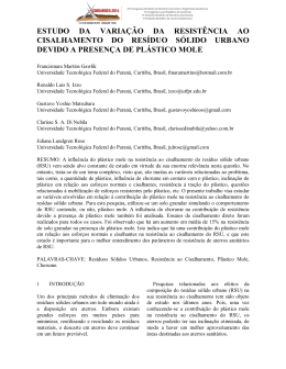 ESTUDO DA VARIA&Ccedil;&Atilde;O DA RESIST&Ecirc;NCIA AO