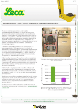 Resist&ecirc;ncia &agrave; aflu&ecirc;ncia: determina&ccedil;&atilde;o experimental e