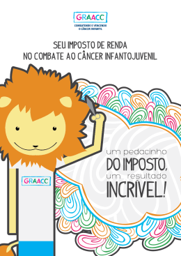 seu imposto de renda no combate ao cancer infantojuvenil