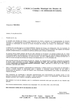 C.M.D.C.A Conselho Municipal dos Direitos da Criança e do