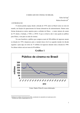 O Mercado do Cinema no Brasil - Instituto de Economia da UFRJ