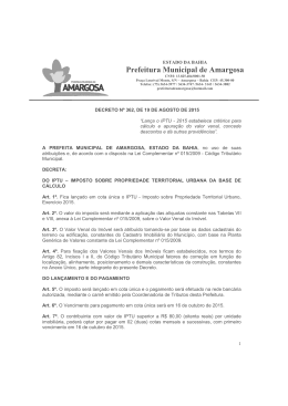 Decreto Nº 362, de 19 de Agosto de 2015