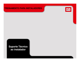 Suporte T&eacute;cnico ao instalador