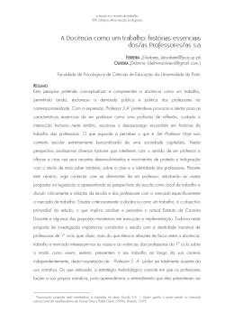 A Doc&ecirc;ncia como um Trabalho