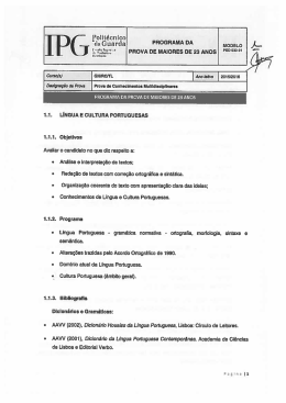 Prova de Conhecimentos Multidisciplinares