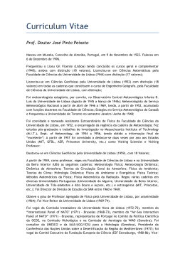 Curriculum Vitae - Universidade da Beira Interior