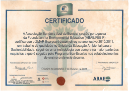 Veja aqui o Certificado Eco-Escolas