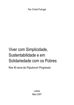 Populorum Progressio - Pax Christi Portugal