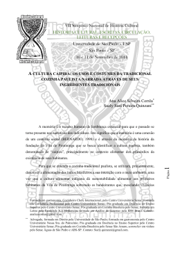 A Cultura Caipira: Os Usos e Costumes da Tradicional Cozinha