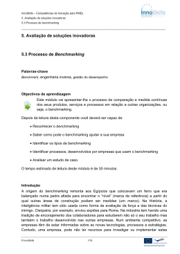 5. Avalia&ccedil;&atilde;o de solu&ccedil;&otilde;es inovadoras 5.3 Processo de
