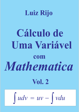 Luiz Rijo Cálculo de Uma Variável com Matemática vol2
