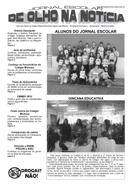 ALUNOS DO JORNAL ESCOLAR