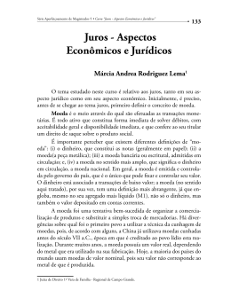 Juros - Aspectos Econ&ocirc;micos e Jur&iacute;dicos