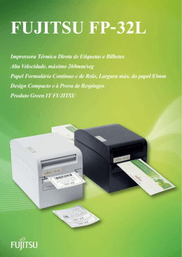 Impressora Térmica Direta de Etiquetas e Bilhetes Alta