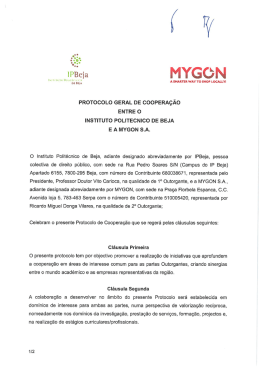 Protocolo entre IPBeja e MYGON