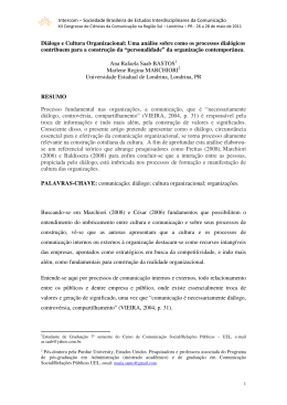 Di&aacute;logo e Cultura Organizacional: Uma an&aacute;lise sobre como os