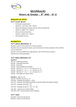 8&ordm; Ano do Fundamental II