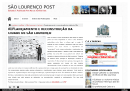 Replanejamento e reconstrução da cidade de São Lourenço