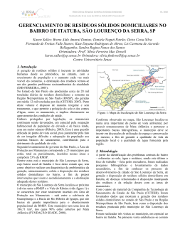 gerenciamento de res&iacute;duos s&oacute;lidos domiciliares no bairro de itatuba