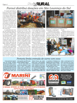 Farsul distribui doações em São Lourenço do Sul