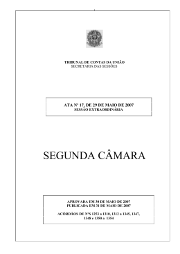 17 - Tribunal de Contas da Uni&atilde;o