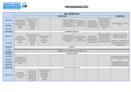 PROGRAMA&Ccedil;&Atilde;O