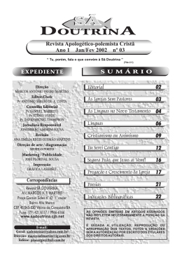 Revista S&atilde; Doutrina N&ordm;3 (Inte