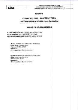 Edital 15: Anexo