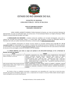 Edital n&deg; 03/2014
