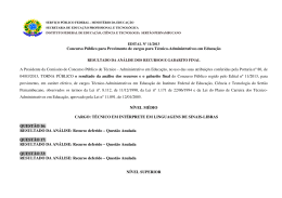 Gabarito Oficial - IF Sert&atilde;o-PE