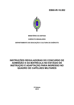 Portaria Nr 073/DECEx - Departamento de Educa&ccedil;&atilde;o e Cultura do