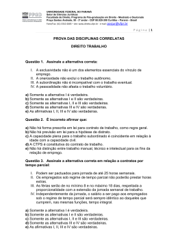 direito trabalho - PPGD UFPR - Universidade Federal do Paraná