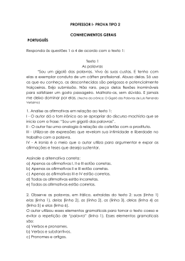 PROFESSOR I- PROVA TIPO 2 CONHECIMENTOS GERAIS