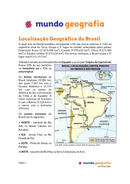 Localização Geográfica do Brasil